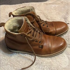 Bill Boxer genuine leather brown boots size 8 mens